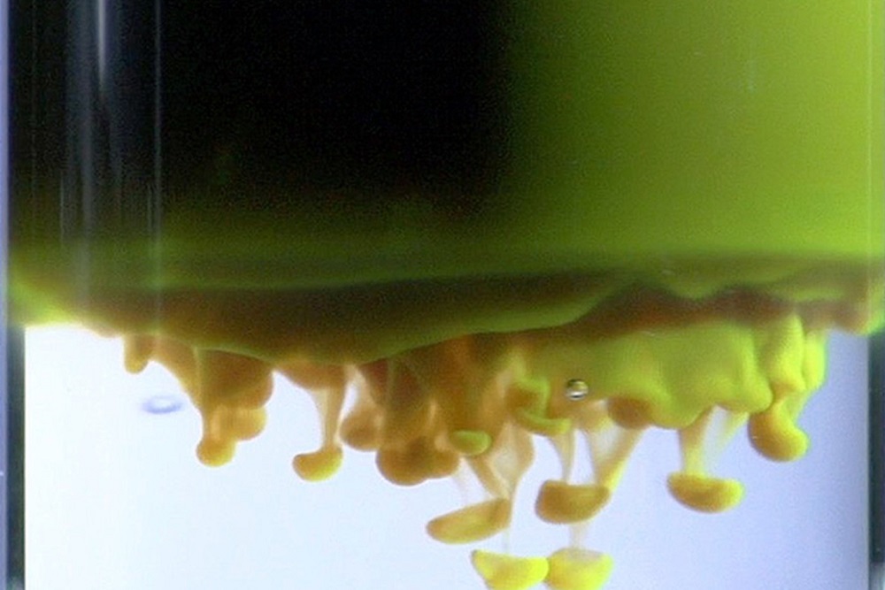 Magnetically-induced Rayleigh Taylor instability