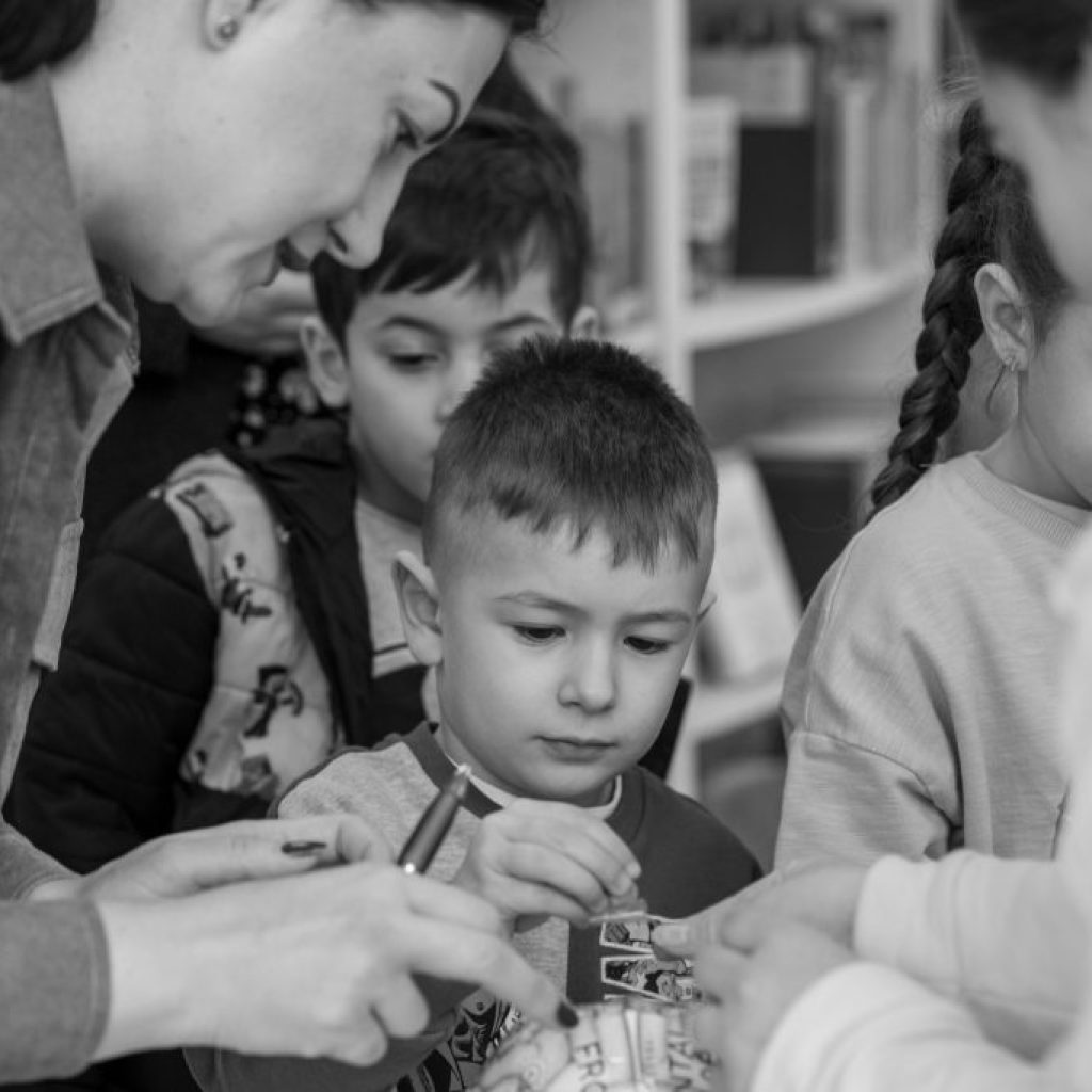 Child at the Festival of Science watching a demonstration