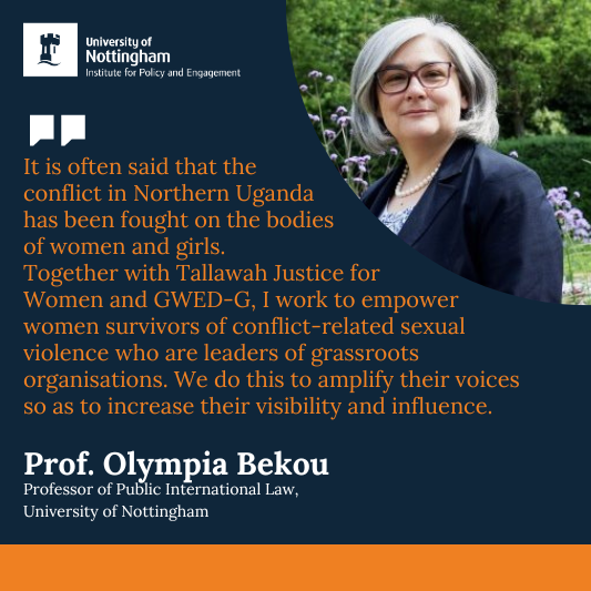 Quote and image of Olympia Bekou