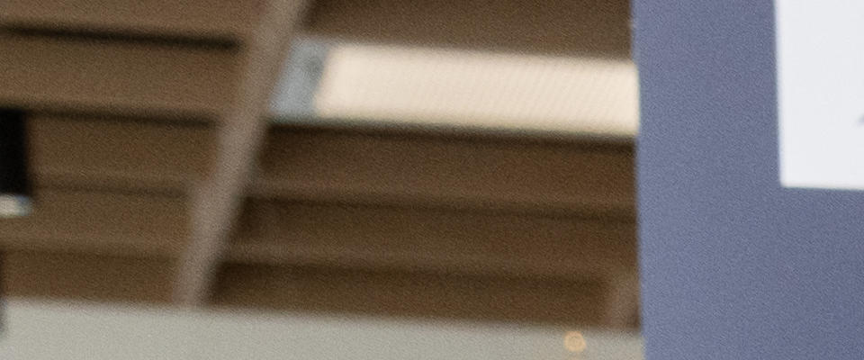 A woman with a gold medal standing next to a robot with a green hat on