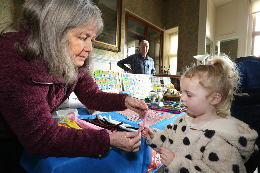 Child with RSPB stand