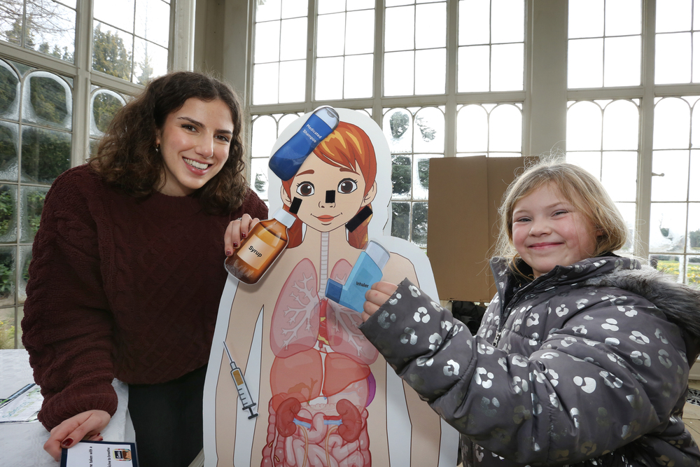 Children with UoN stand (Emma Chapman, I think!)