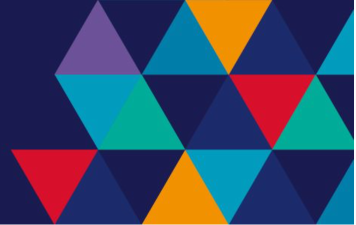 EDI theme of multicoloured triangles