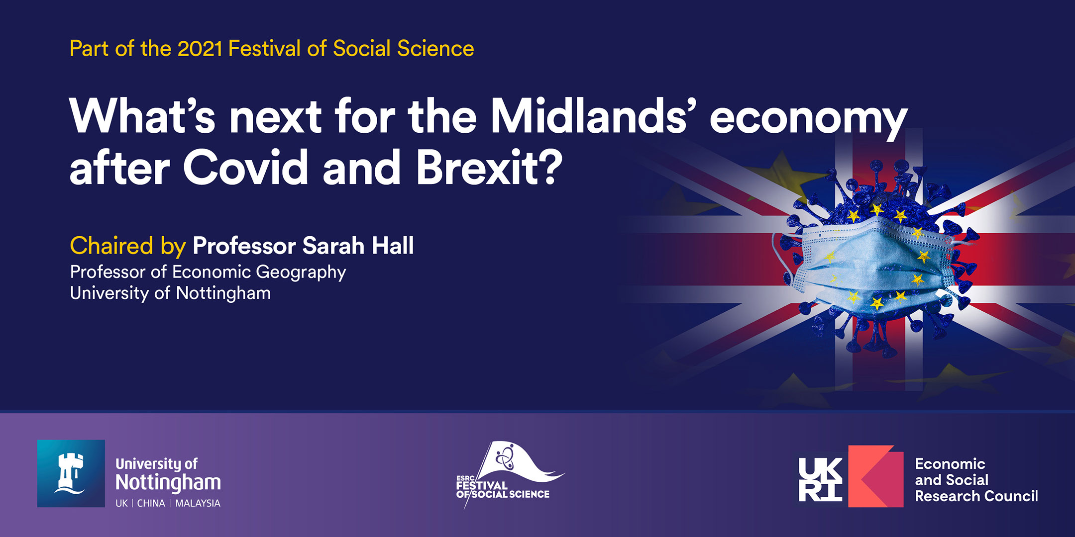 Booking link for what's next for the Midlands' economy after Covid and Brexit?