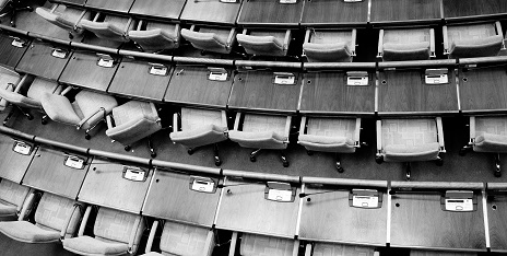 Chairs at conference desk
