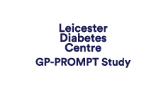 Logo says Leicester Diabetes Centre GP-PROMPT study
