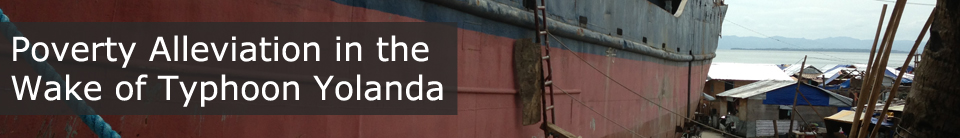 Poverty Alleviation in the Wake of Typhoon Yolanda