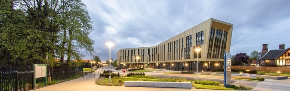 Advanced Manufacturing Building, where the Manufacturing Metrology Team is located.