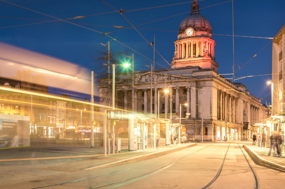 Nottingham tram lines
