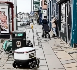 robots in public image