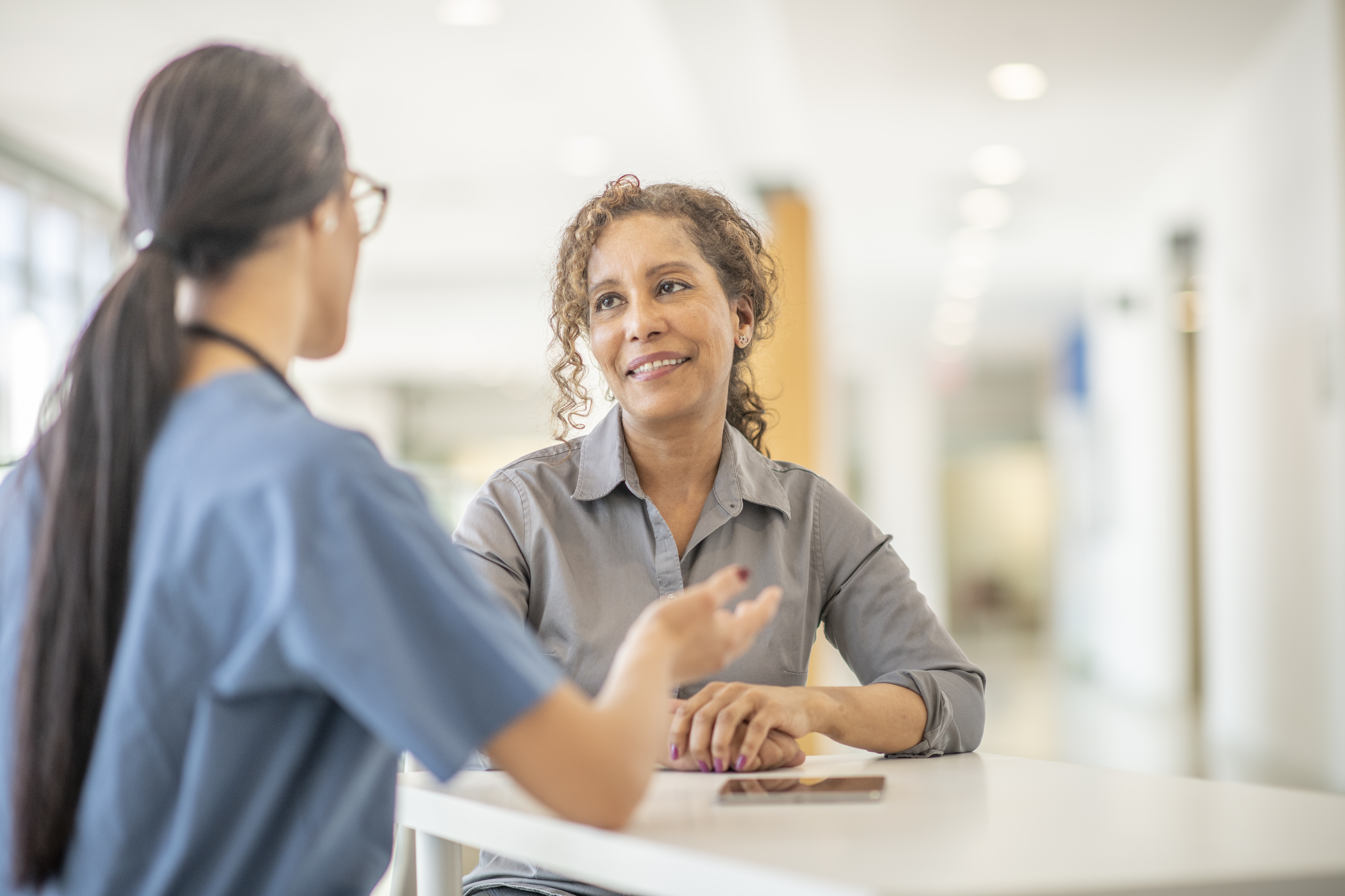 Patient meets with physician