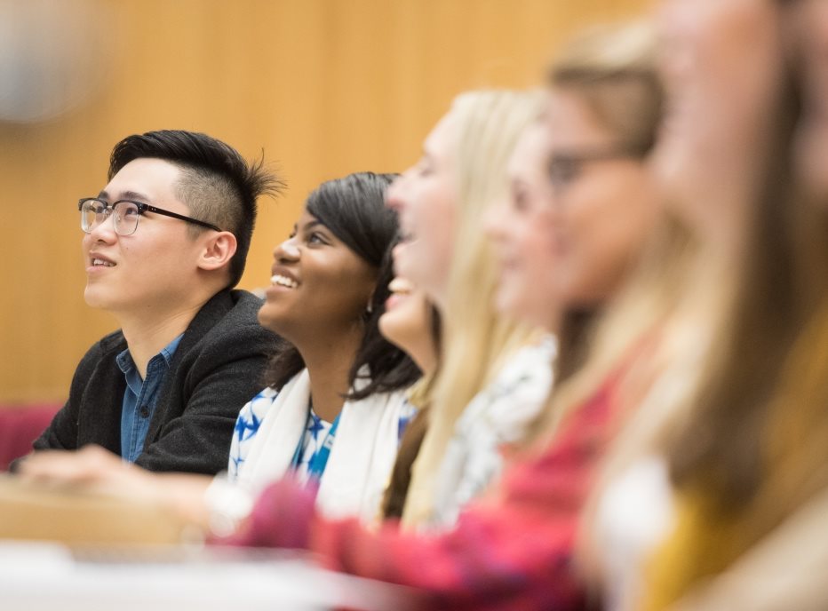 Undergraduate students in a lecture, Keighton Auditorium, University Park