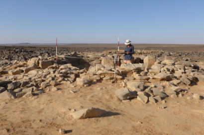 Photograph of an archaeological excavation site