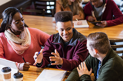 Group of young people in a classroom