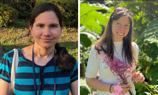 Photo collage of Dr Poonam Mehra, and Lorna McAusland