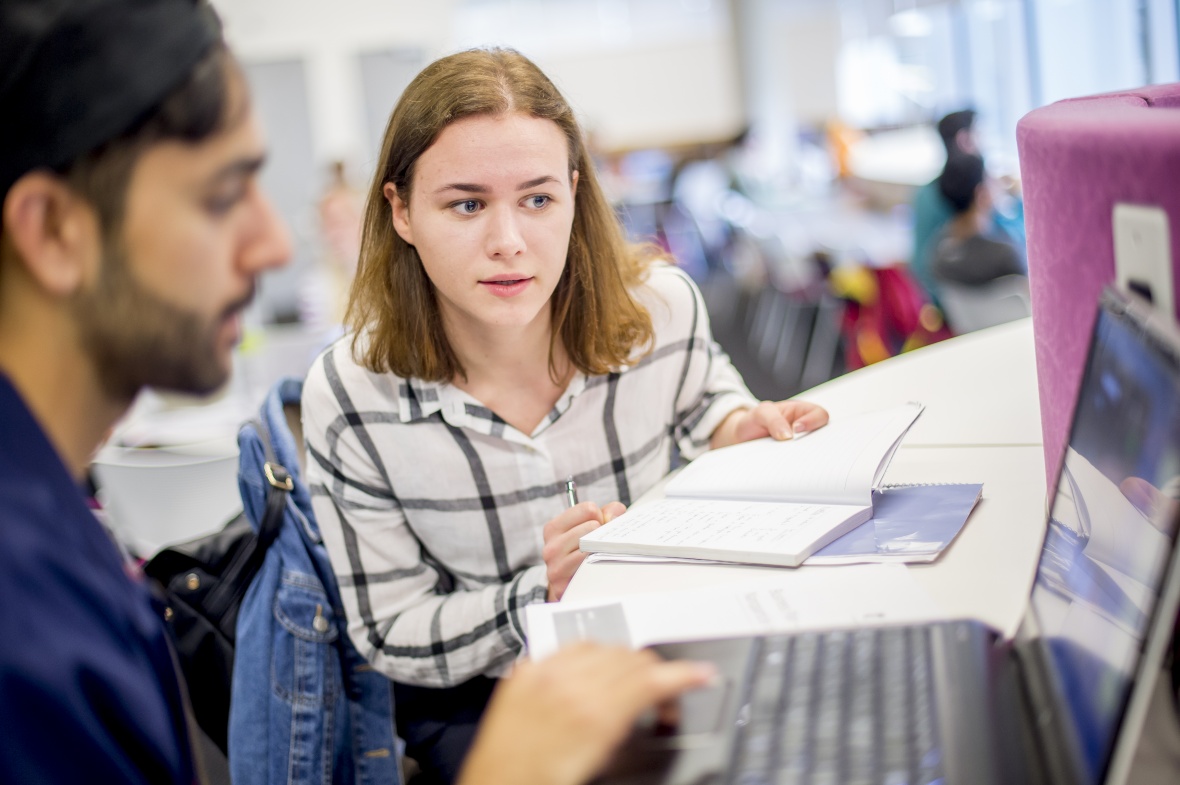 Group of students talking