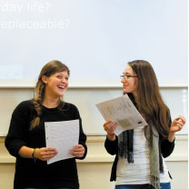 Students presenting