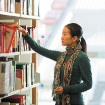 Studying in the Business School South library