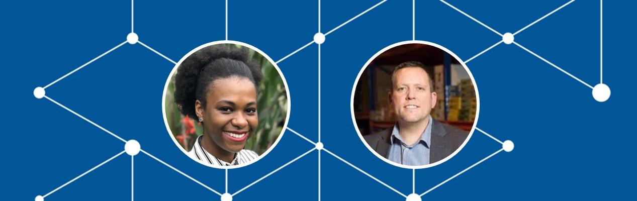 Responsible Busines: Modern Slavery speaker, Dr Akilah Jardine and Mike Carter of Chariot Office Supplies